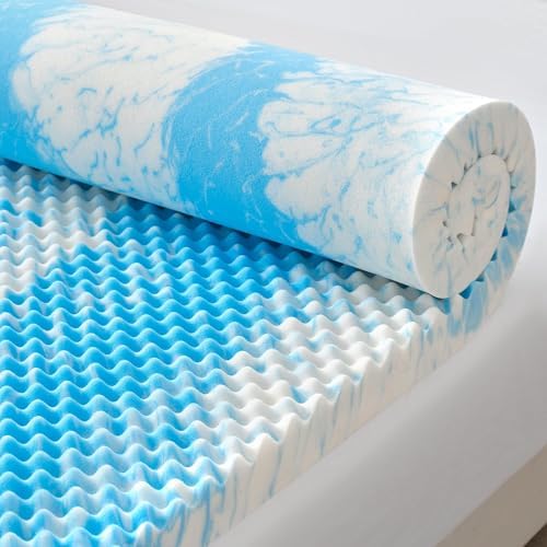 SINWEEK 3 Inch Egg Crate Memory Foam Mattress Topper Queen Size, Soft Mattress by SINWEEK