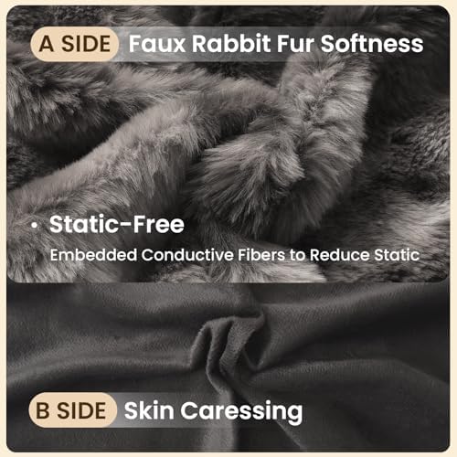 ZonLi Fluffy Body Pillow for Adults, Fuzzy Faux Fur Long Pillow - Image 3