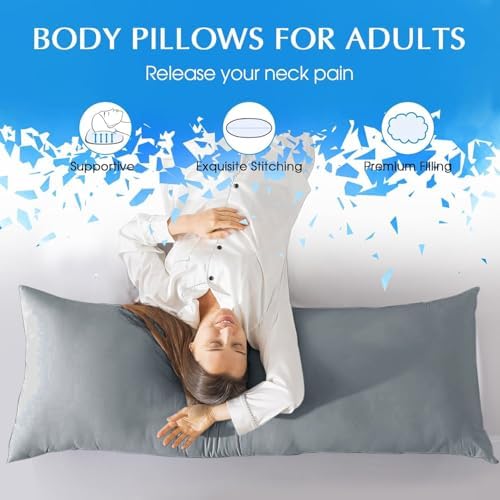 SHOUREN Large Body Pillow, Long Bed Pillow - Image 5