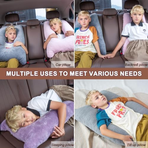 1 MIDDLE ONE Car Pillow for Kids, Memory Foam Travel Pillow for Car and Adults - Image 5