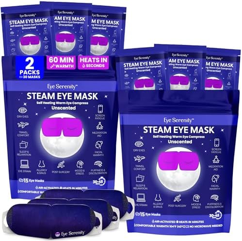 Eye Serenity Steam Eye Mask, Heated Eye Mask Fast Relief by LureEssentials