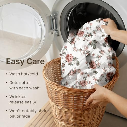 California Design Den Soft 100% Cotton Sateen Twin Sheets Set - Image 6