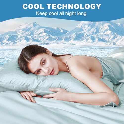 Cooling Pillow Cases Set of 2, Standard Size Cool Pillowcases - Image 2