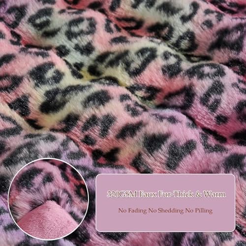 20"x54"Luxury Shaggy Faux Fur Body Pillow Cover, Bubble Fluffy Plush Bed Body - Image 7