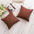 Jeanerlor Set of 2 20"x20" Pillowcase Cousion Cover Decor Cotton Linen by Jeanerlor