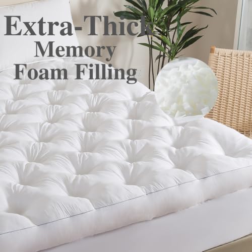WhatsBedding 5 Inch Memory Foam Mattress Topper, Deep Pocket - Image 7