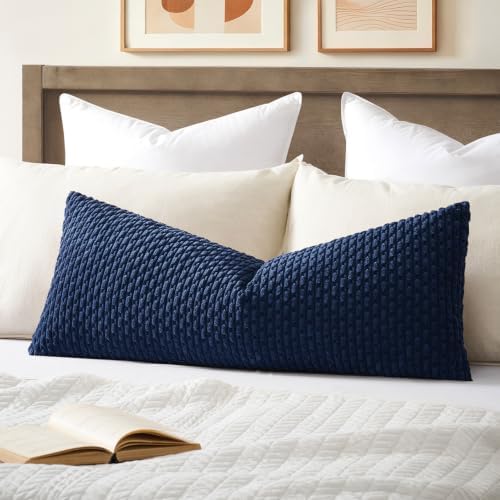 Kevin Textile Soft Corduroy 14"x36" Lumbar Pillow Cover 1 Pack by KevinTextile