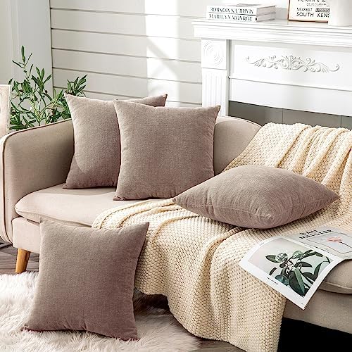 GAWAMAY Decorative Square Throw Pillow Covers 18"x18" Inch Set of 4, Super Soft - Image 2