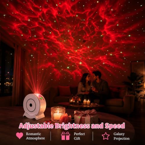 Galaxy Light Star Projector for Bedroom, 360° Night Light with Remote Timer - Image 4