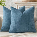 MIULEE Decorative Couch Throw Pillow Covers 18x18 Inch Coastal Blue 2 Pack by MIULEE