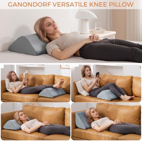 Knee Wedge Pillow 6.3'' for Post-Surgery Recovery-Leg Elevation Support for - Image 4