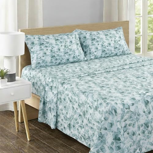 Feather & Stitch 100% Cotton Sateen 500 TC Split King Size Bed Sheet Set - Image 2