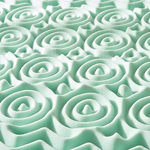 Mellow 1.5 Inch 5-Zone Memory Foam Mattress Topper, Calming Aloe Infusion - Image 6