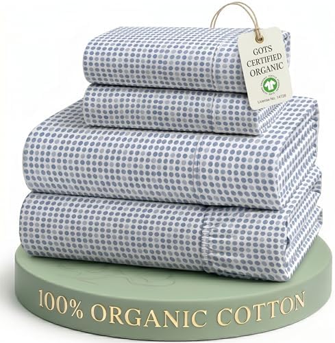 LANE LINEN King Sheet Set 100% Organic Cotton Soft 4pc Percale by LaneLinen