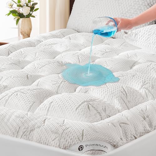 PRIMESOFT Twin XL Size Mattress Topper, Thick Pillow Top Mattress Pad，Up to 21 by Primesoft