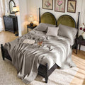 SONORO KATE 100% French Linen Queen Size Sheets Set, Natural Flax Bedding by SONOROKATE