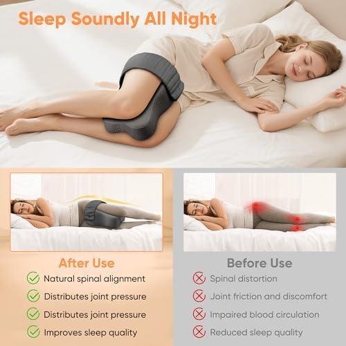 Knee Pillow for Side Sleepers, Leg Pillow for Side Sleeping, Sciatica Pain - Image 6