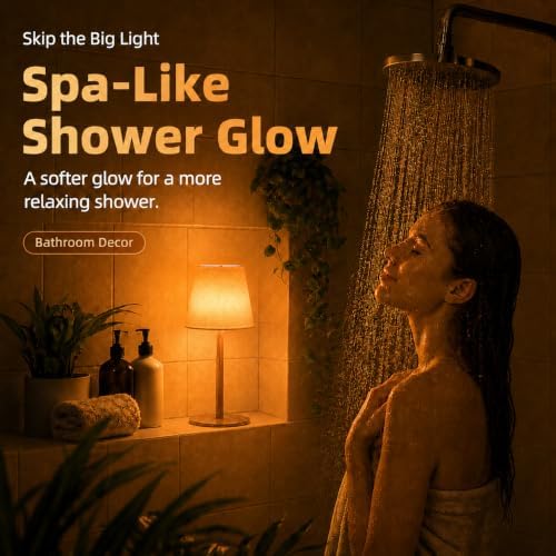 EZVALO Spa-Like RGB Shower Lamp – Waterproof Bathroom Lamp with Remote, Rechargeable Cordless Mood Light, 3 Color Temps & 80 RGB Colors for Relaxing Bathroom & Bathtub Experience (1 Pack) - Image 2