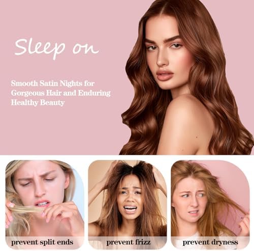 Satin Pillowcase for Hair and Skin, Softer Than Mulberry Silk Pillow Cases - Image 5