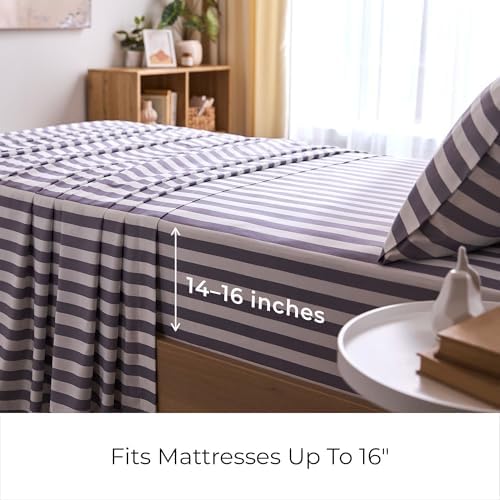 Mellanni Iconic 3-PC, Ultra Soft Sheet Set - Image 4