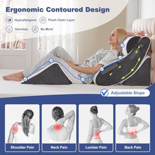 4PCS Orthopedic Bed Wedge Pillow Set - Image 3