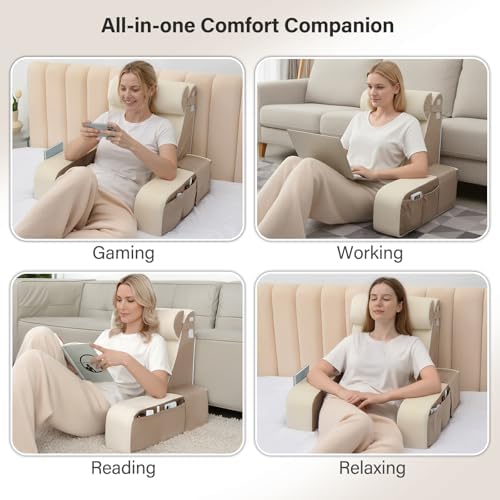 Vekkia 21" Reading Pillow for Bed - Image 4