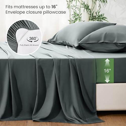 Love's cabin 3 Piece Twin XL Sheet Set, 100% Rayon Derived from Bamboo - Image 4