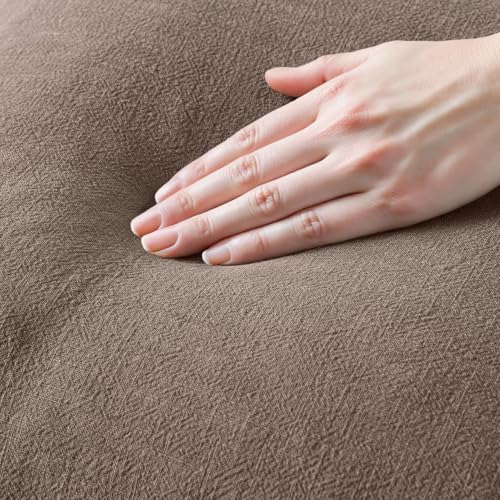 MIULEE Linen Decorative Fall Lumbar Throw Pillow Covers Malt Ball 12x20 - Image 2