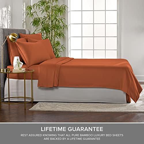 Pure Bamboo Full Sheets, Genuine 100% Organic Viscose Derived from Bamboo Bed - Image 4