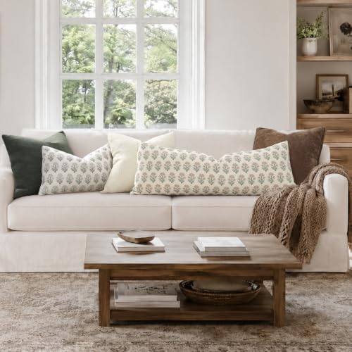 Vintage Botanical Lumbar Pillow Cover 12X20 Pack of 1, Double-Sided Floral - Image 2