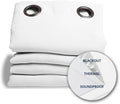 Moondream DecibelControl™ 3-in-1 Soundproof Curtain | Noise Reduction | Thermal Insulation | 100% Blackout | Patented Technology | Made in Europe | Grommet | 55" W x 95" L | White - Snow MC720