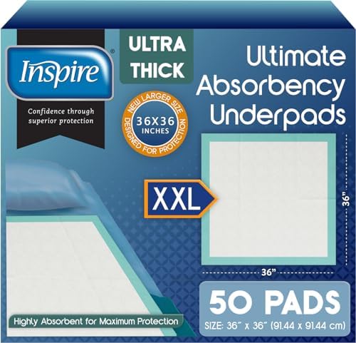 Inspire Super Absorbent Disposable Bed Pads by Inspire