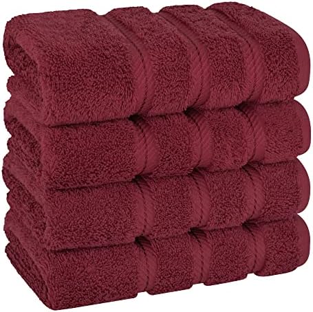 American Soft Linen 100% Cotton Luxury Turkish Towels, 4 PC Hand Towel Set by AmericanSoftLinen