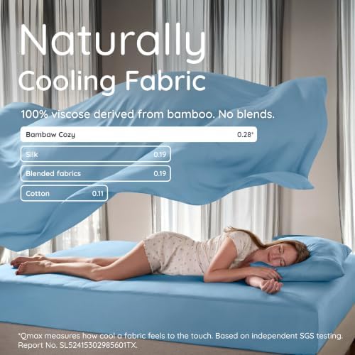 Bambaw 4pcs King Size Sheets Set – 100% Viscose Derived from Bamboo Sheets - Image 4