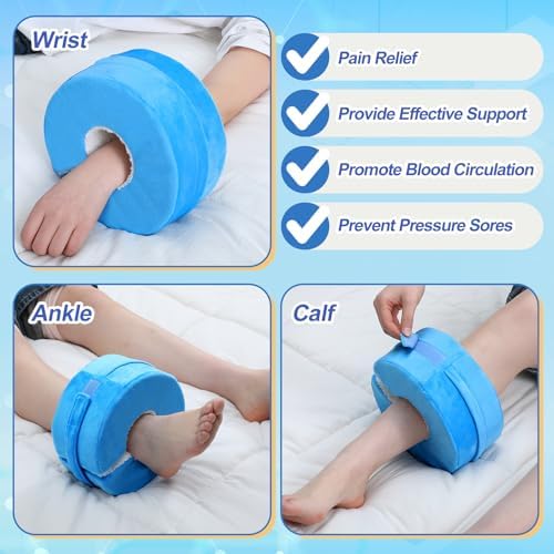 Soulchen 2 Pack Heel Protector for Pressure Sores Fleece Foot Elevation Pillow - Image 5