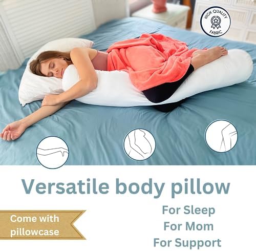 8x48 Round Body Pillow, Adjustable Bolster - Image 3