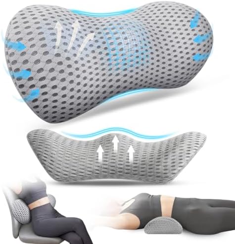 Lumbar Support Pillow, Ergonomic Memory Foam Lumbar Pillow by FunBy