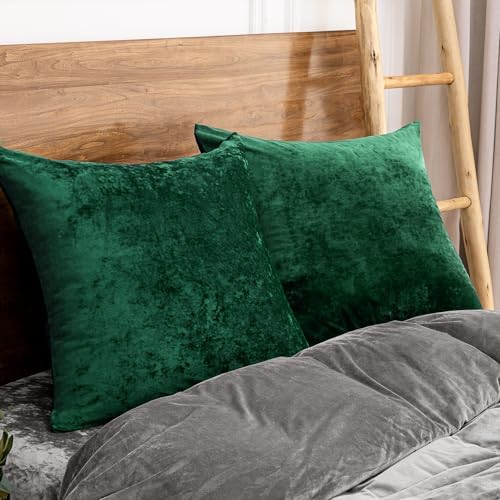 PHF Truly Velvet Throw Pillow Covers, No Insert, 2 Pack Color Gradient Cushion - Image 2