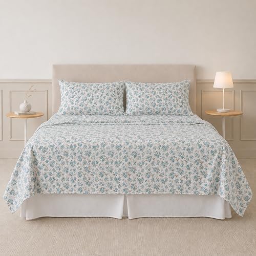 Modern Threads Printed 4-Piece Extra Soft Bedding Sheets & Pillowcase Set - Image 2