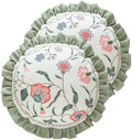 ISAENNE Designer Linen Throw Pillow Cover, Diameter 16"-Daffy A by Isaennehomedecoration