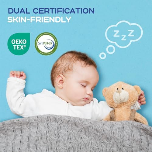 VALUXE Full Mattress Topper 4 Inch Cooling Gel Memory Foam - Image 4