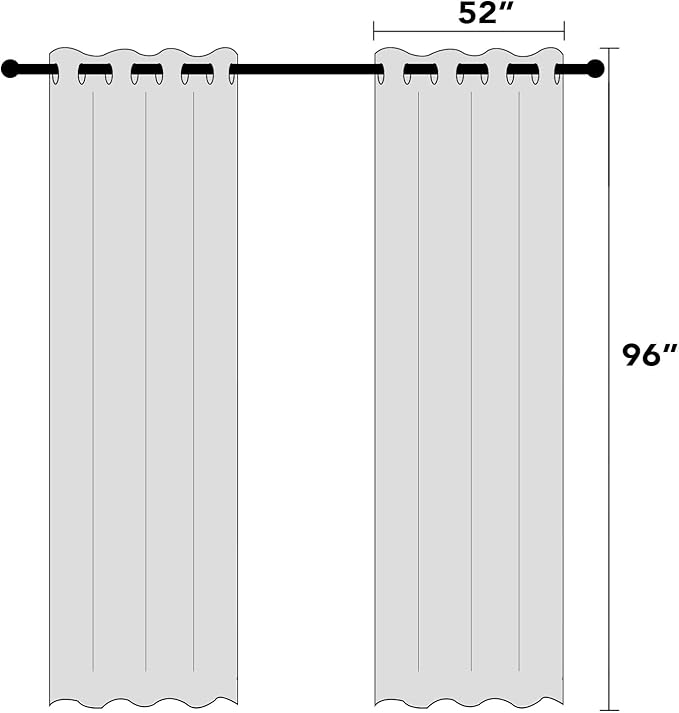 PrinceDeco Blackout Curtains for Bedroom 96 Inches Long Linen Look Curtains for Living Room Black Out Curtains Room Darkening Thermal Curtains with White Liner Backing for Nursery Decor,Green Bay