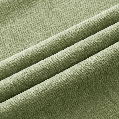 MIULEE Sage Green Chenille Couch Throw Pillow Covers - Image 6