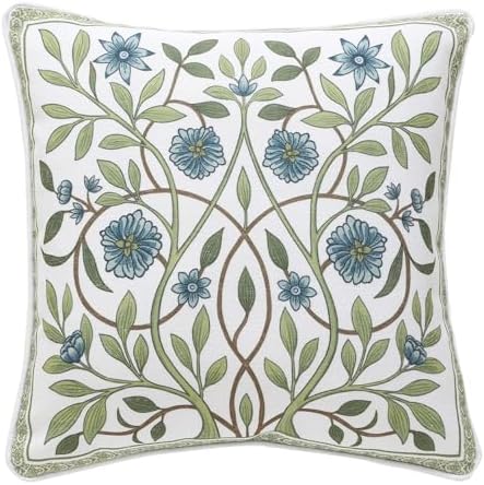 ISAENNE Designer Vintage Linen Throw Pillow Cover by Isaennehomedecoration
