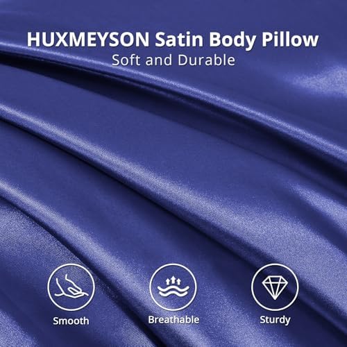 HUXMEYSON Body Pillow with Satin Pillowcase, Body Pillow - Image 3