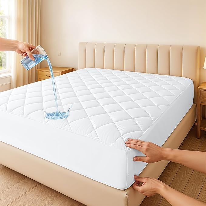 LUX Décor Cal King Mattress Pad - Image 2