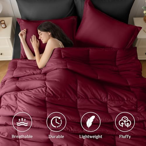 JOLLYVOGUE Twin XL Comforter Set, Ultra-Soft Bed in a Bag Twin XL Size 5 Pieces - Image 2