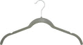 Amazon Basics Slim, Velvet, Non-Slip Shirt Clothes Hangers, Gray/Silver - Pack of 30
