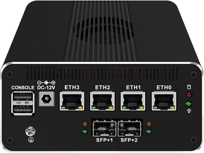 CWWK Intel Alder Lake N100(4C/4T Up to 3.4GHz)/N305(8C/8T Up to 3.8GHz) Dual SFP+10GbE Mini PC|4xIntel I226-V 2.5GbE |DDR5 Memory|PCI-E x4|HDMI+DP+Type-C (10 Gigabit N305, 8G RAM 128G SSD)