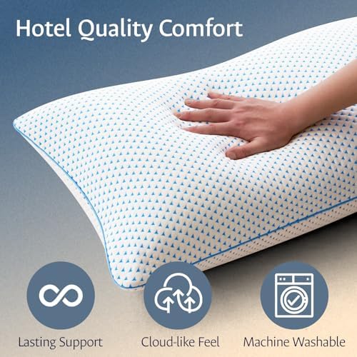 Adjustable Cooling Gel Shredded Memory Foam Pillow King Size - Image 7